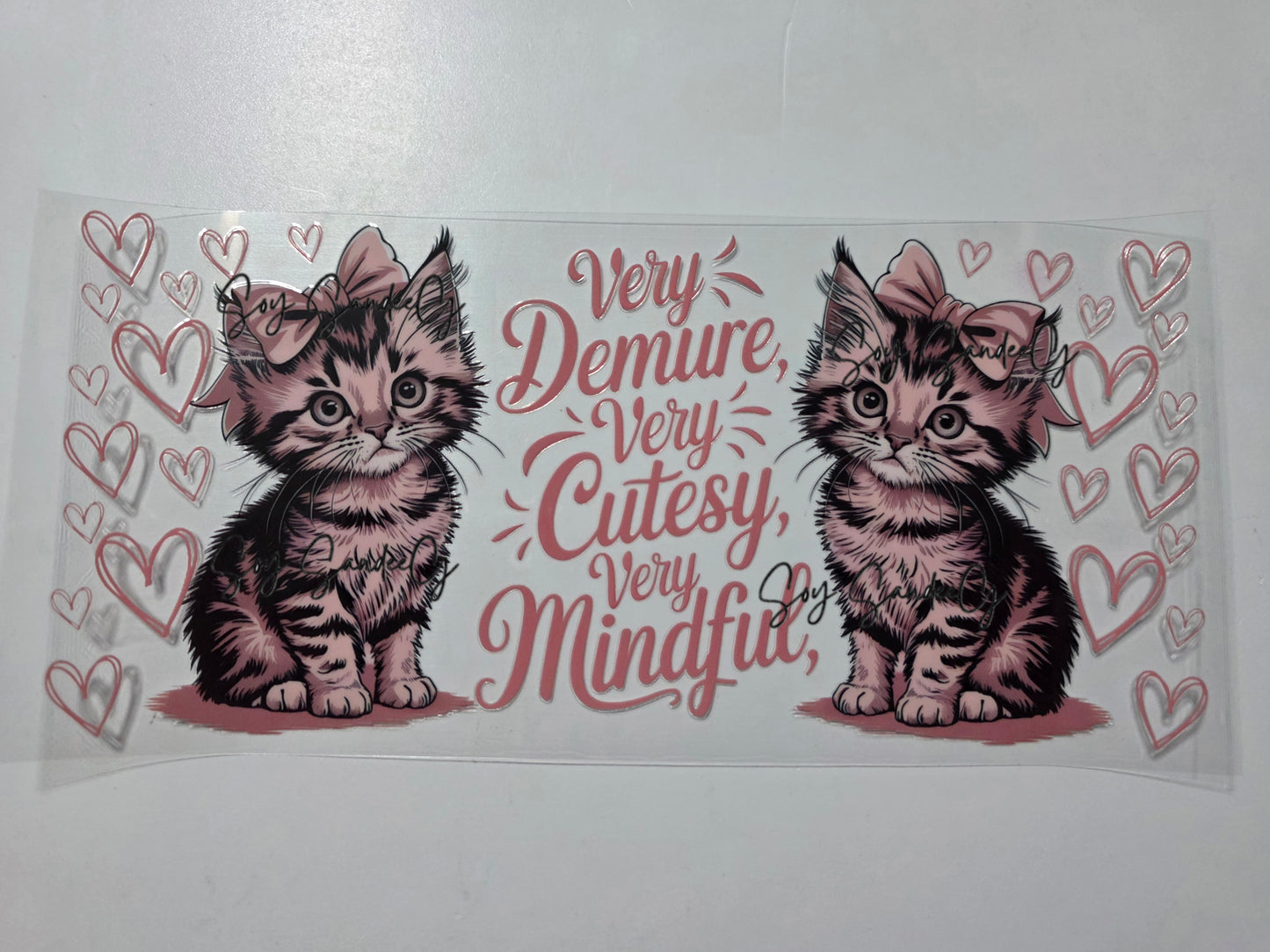 Envoltura UVDTF con cabeza de unicornio