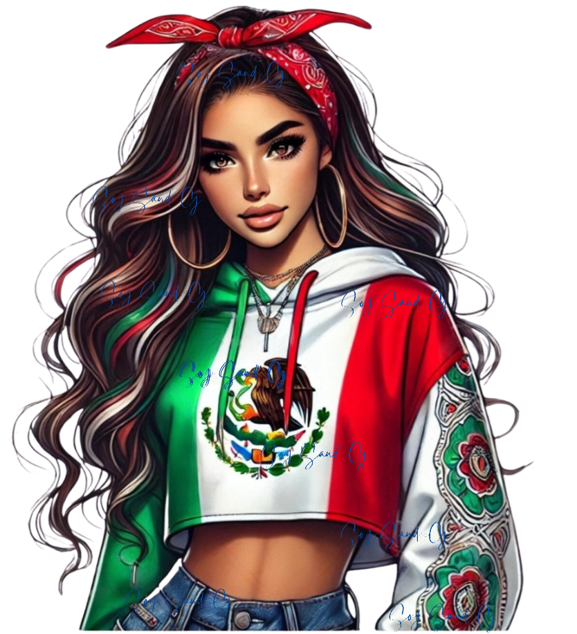 Sexy Mexican Latina #1 - UVDTF Decal for cups/hard surfaces sticker
