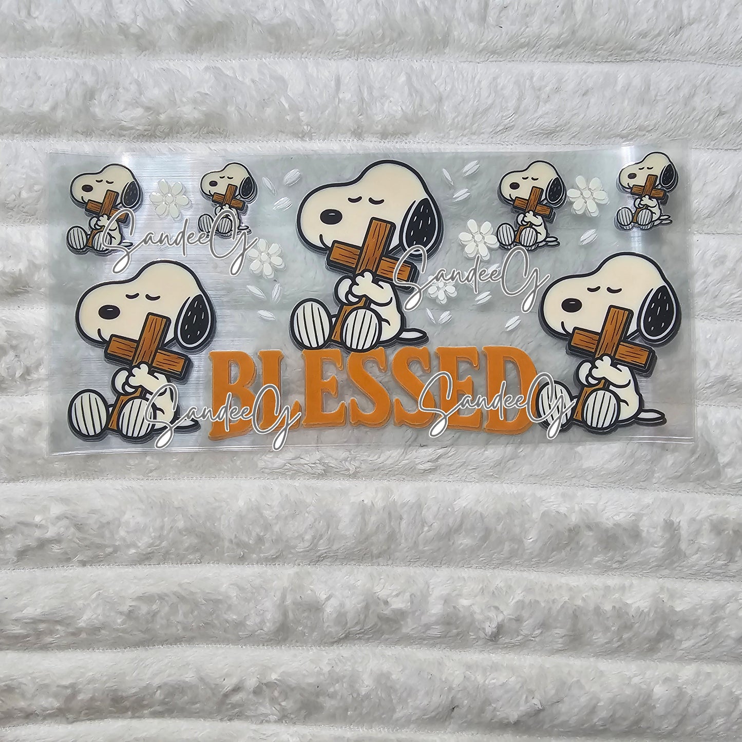 Blessed Snoopy - UVDTF Wrap for cups/hard surfaces sticker
