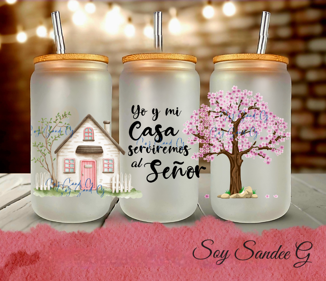 Yo y mi casa... - UVDTF Wrap for cups/hard surfaces sticker