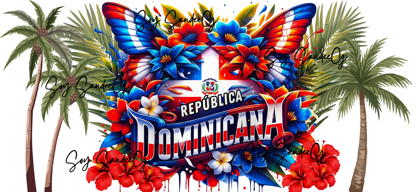 República Dominicana #2 - UVDTF Wrap for cups/hard surfaces sticker