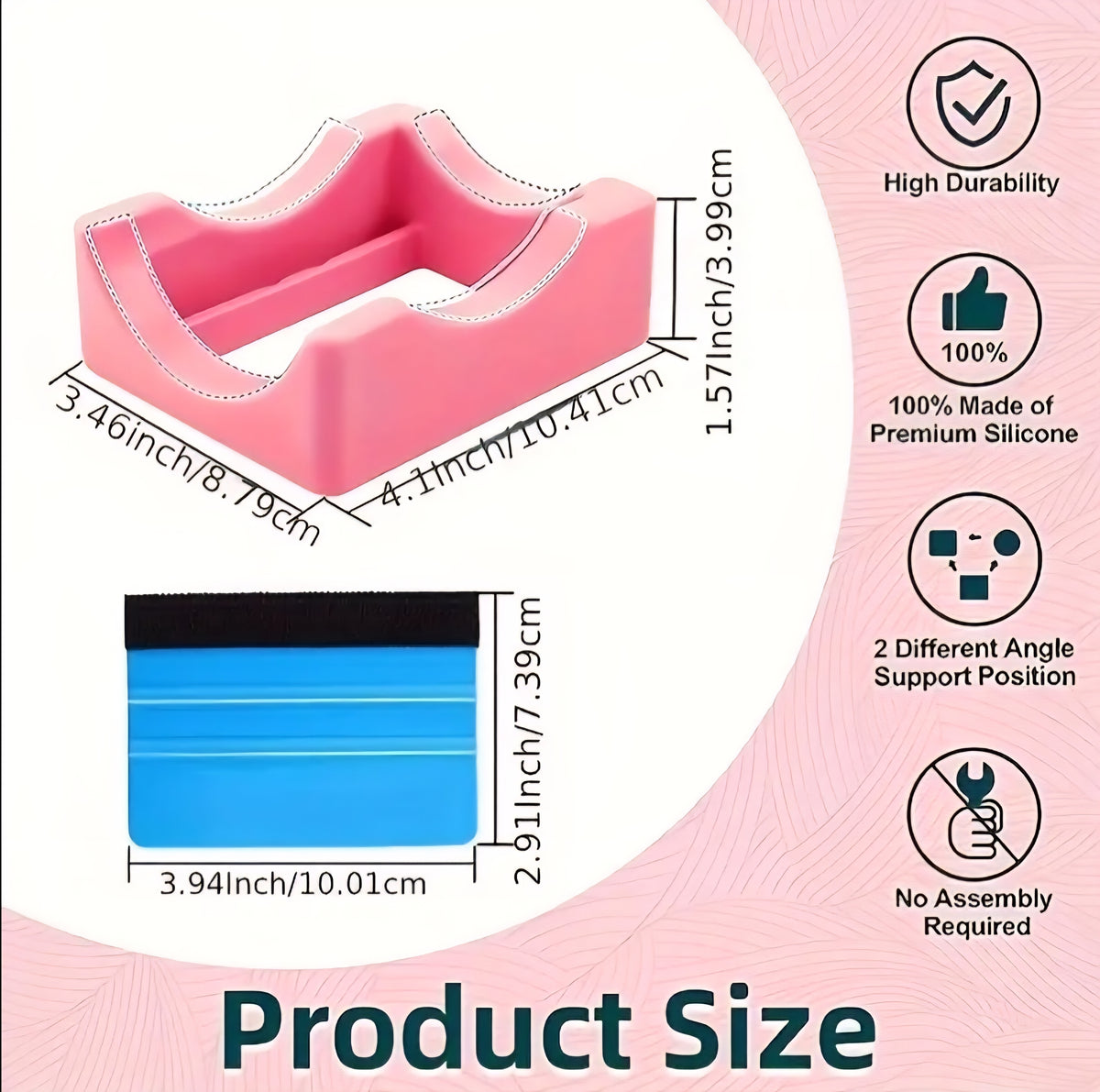 Cradle to help apply UVDTF wrap on cups/tumblers