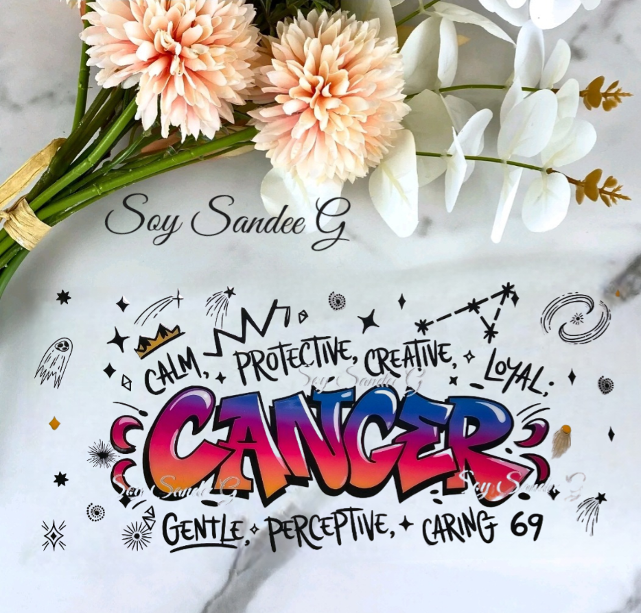 Graffiti Cancer - UVDTF Wrap for cups/hard surfaces sticker