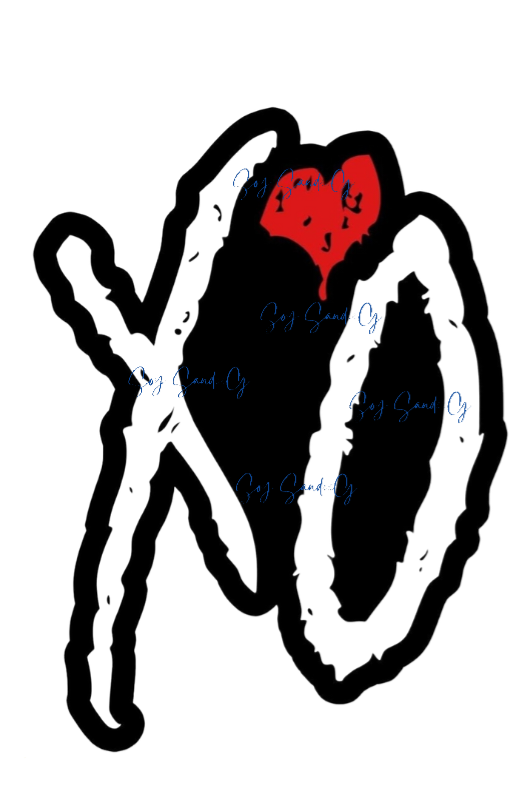 XO Hugs & Kisses - UVDTF Decal for cups/hard surfaces sticker