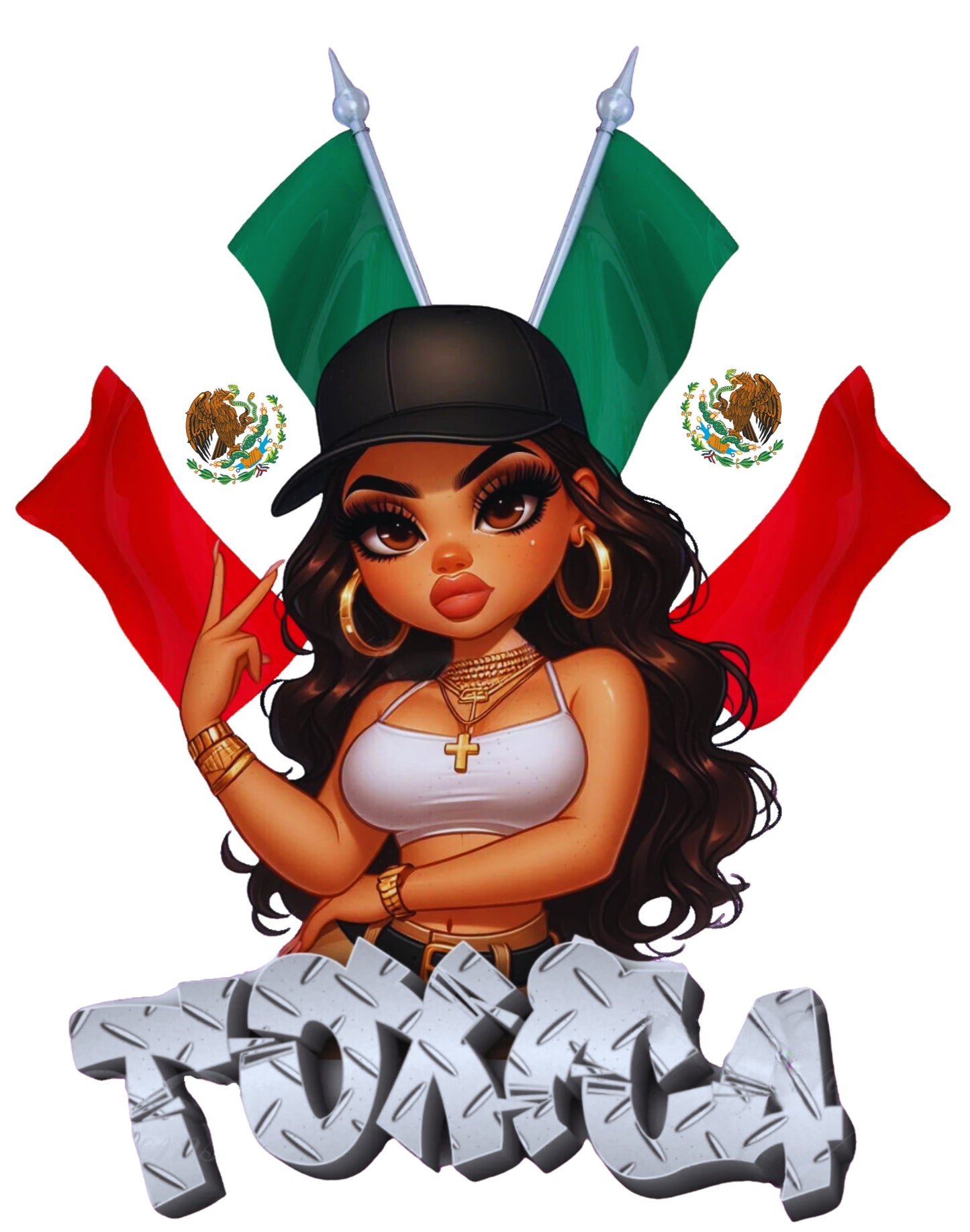 La Mexicana Tóxica - UVDTF Decal for cups/hard surfaces sticker