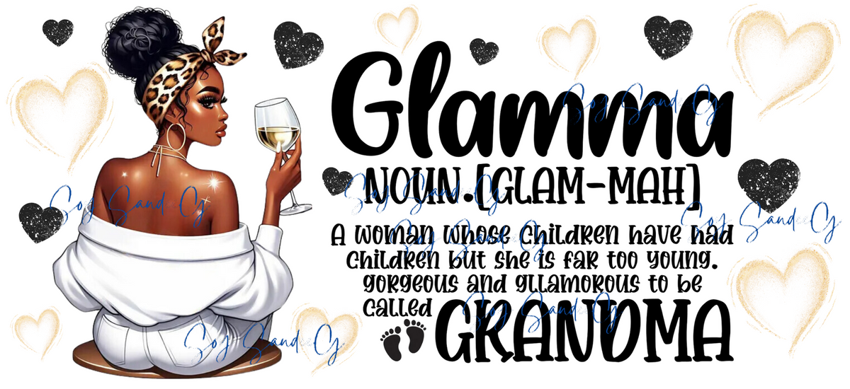 Glamma #2 - UVDTF Wrap for cups/hard surfaces sticker