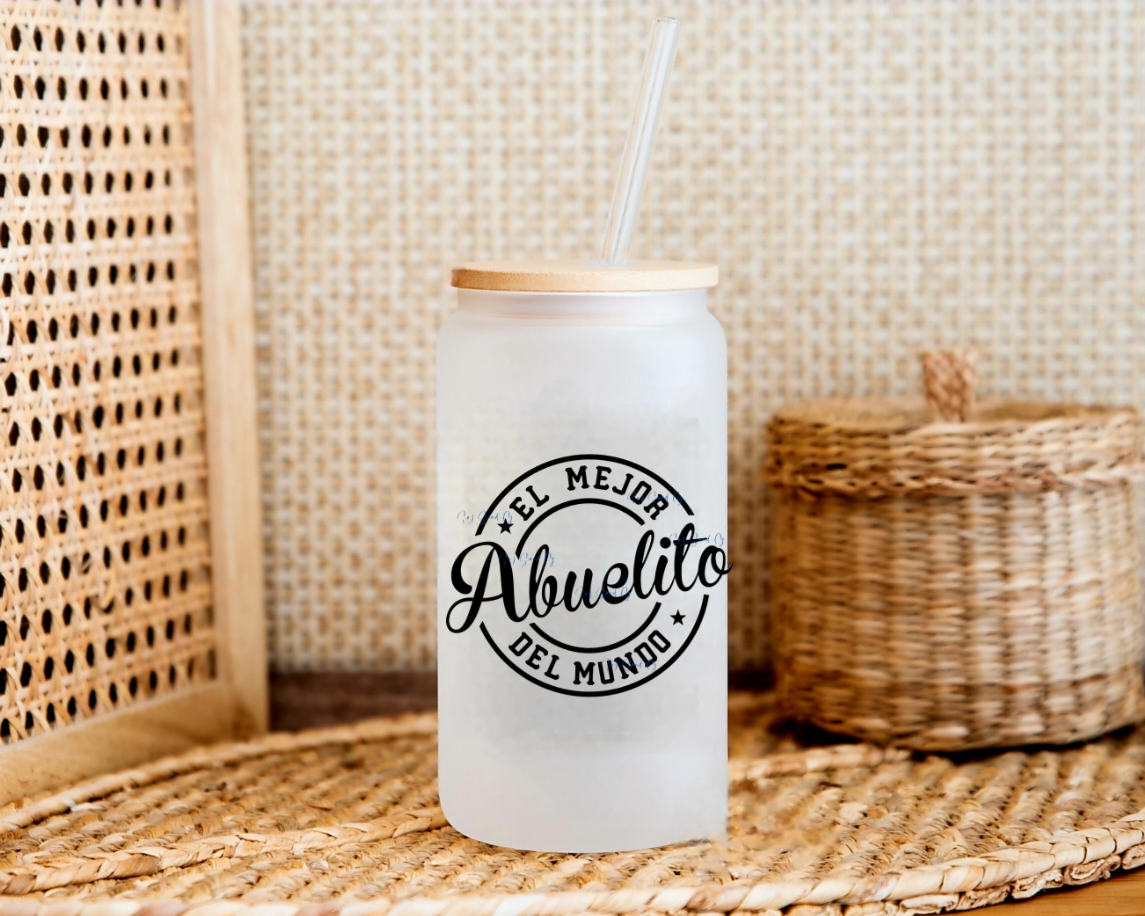El Mejor Abuelito (The Best Grandad) - UVDTF Decal for cup/hard surfaces sticker