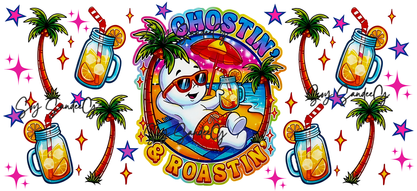Ghostin" & Roastin' - UVDTF Wrap for cups/hard surfaces sticker
