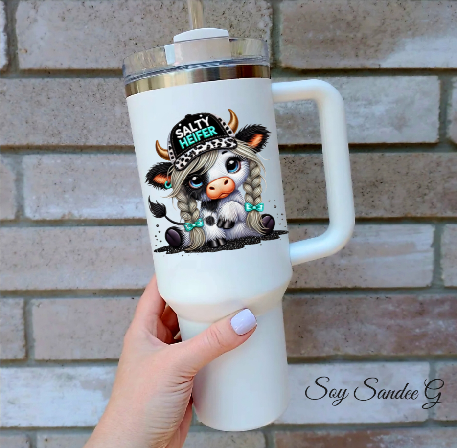 Salty Heifer - UVDTF Decal for cups/hard surfaces sticker