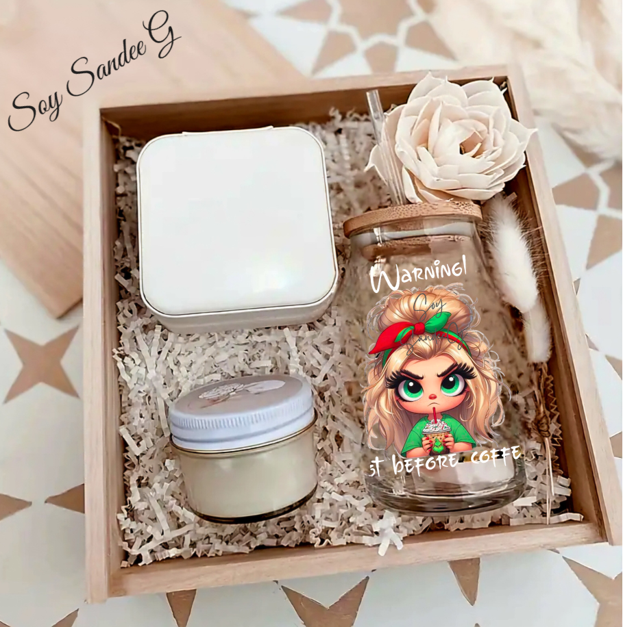 Warning, Not Before Coffee - UVDTF Decal for cups/hard surfaces sticker