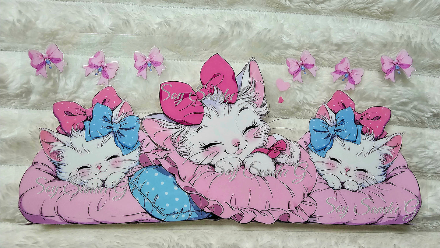 3 Sleeping Cats - UVDTF Wrap for cups/hard surfaces sticker