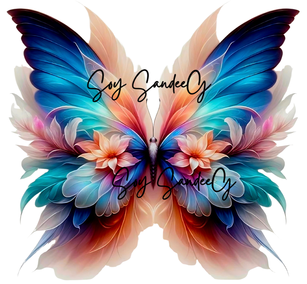 Feathered Butterfly - UVDTF Decal for cups/hard surfaces sticker
