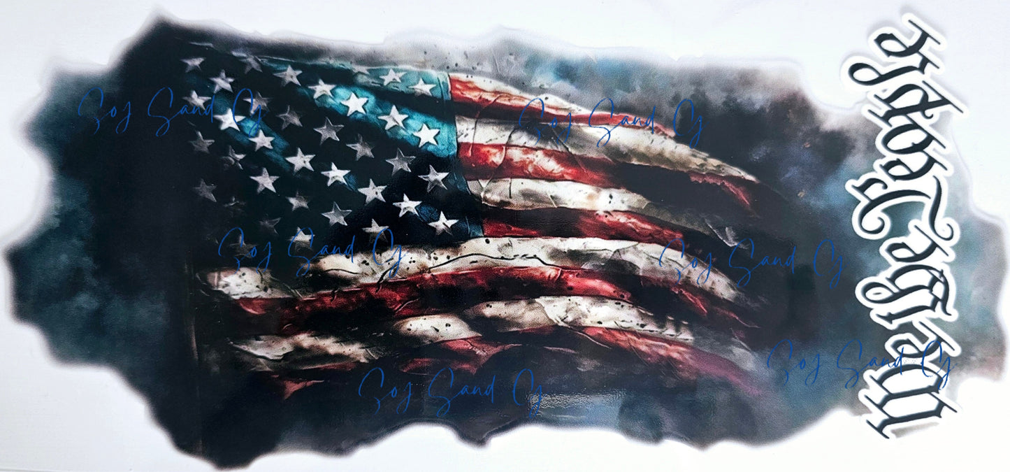 We The People - UVDTF Wrap for cups/hard surfaces sticker