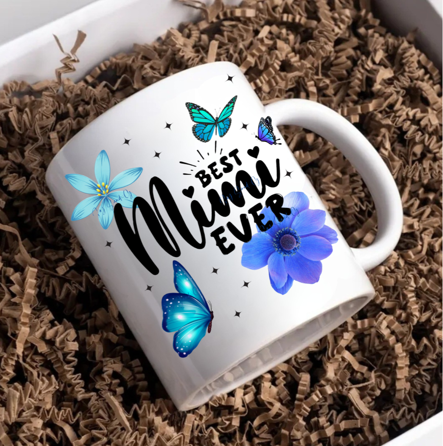 Envoltura UVDTF de búho y flores