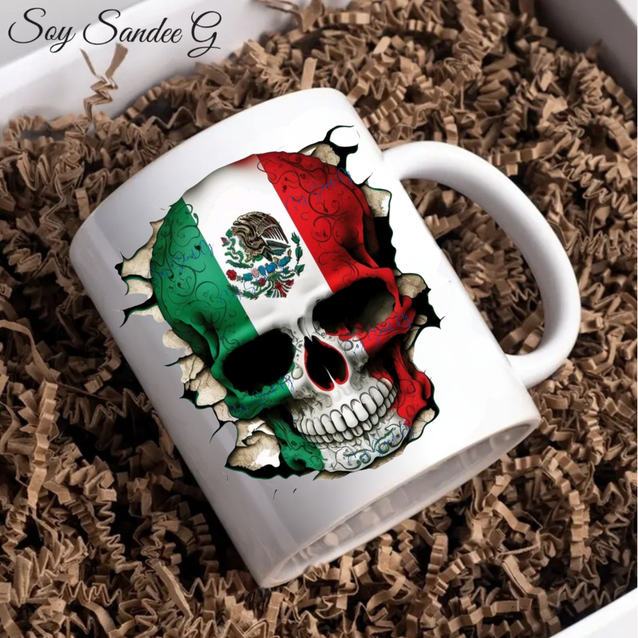 Mexican Skull - UVDTF Decal for cups/hard surfaces sticker