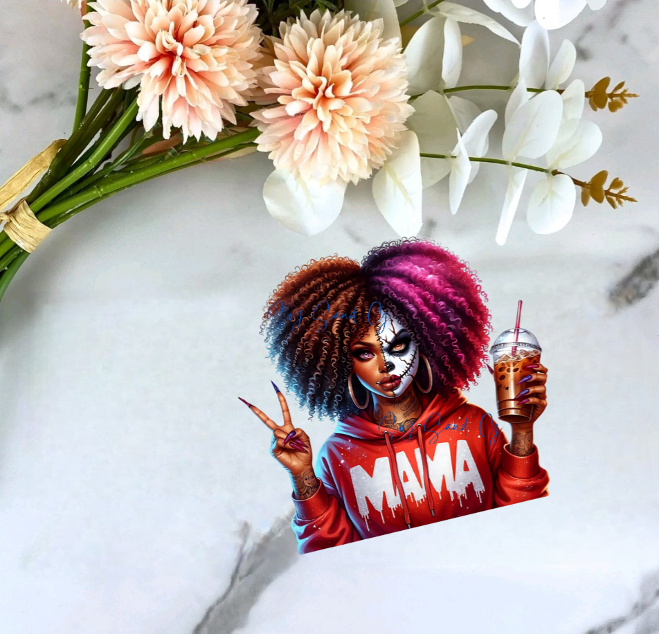 IT Mama Afro - UVDTF Decal for cups/hard surfaces sticker