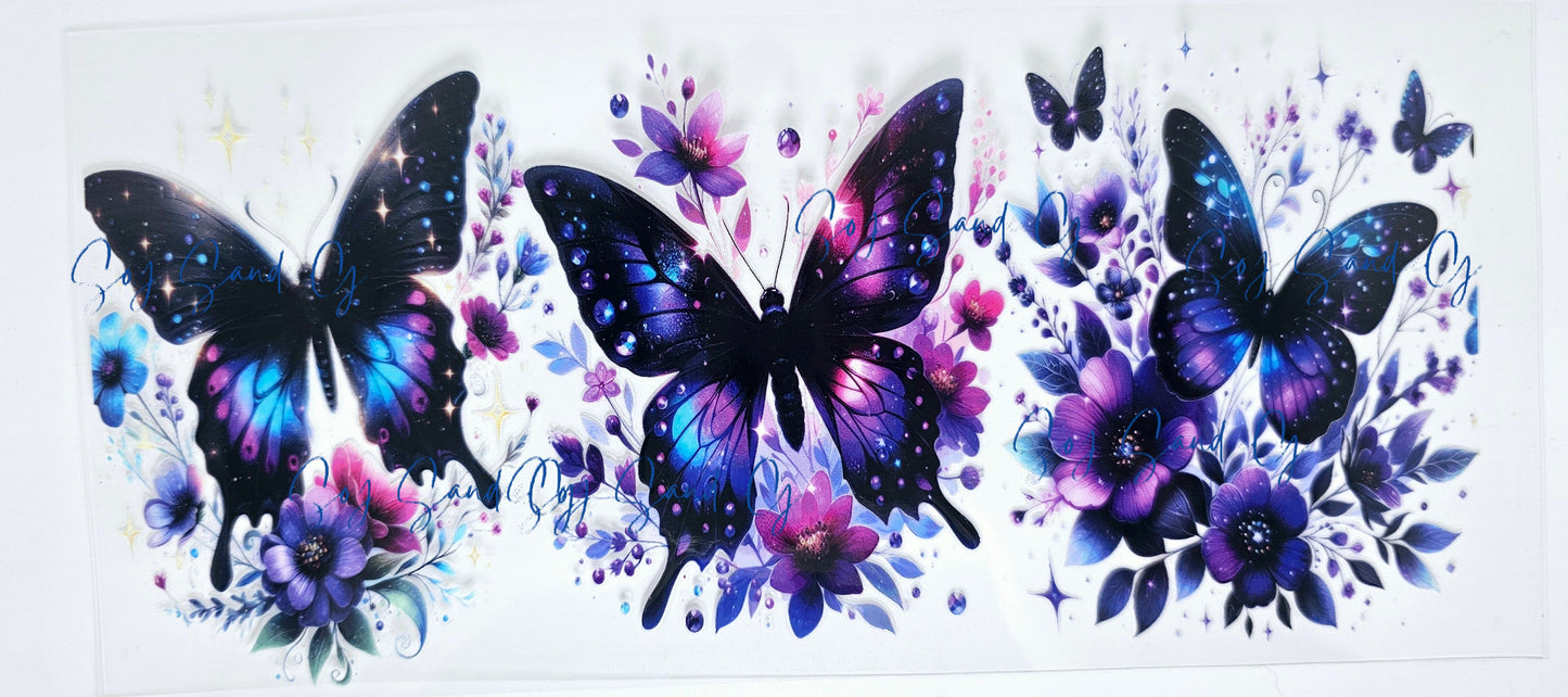 Bold Butterflies - UVDTF Wrap for cups/hard surfaces sticker