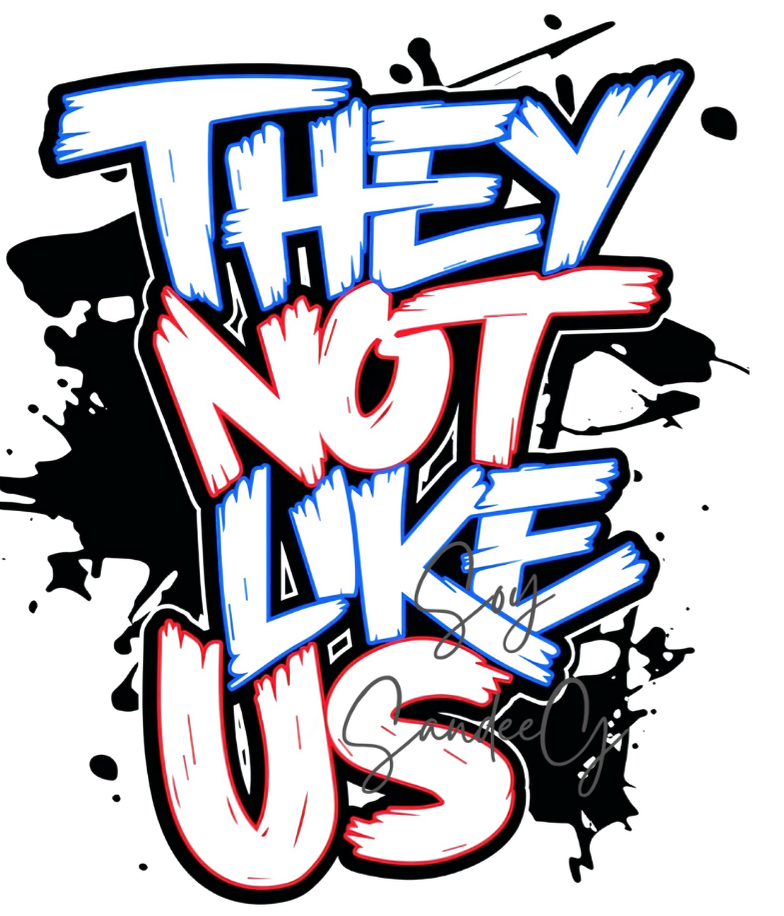 They Not Like Us - UVDTF Decal for cups/hard surfaces sticker