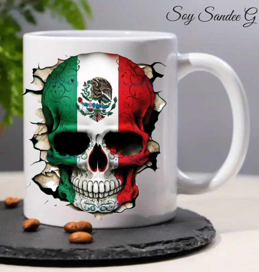Mexican Skull - UVDTF Decal for cups/hard surfaces sticker