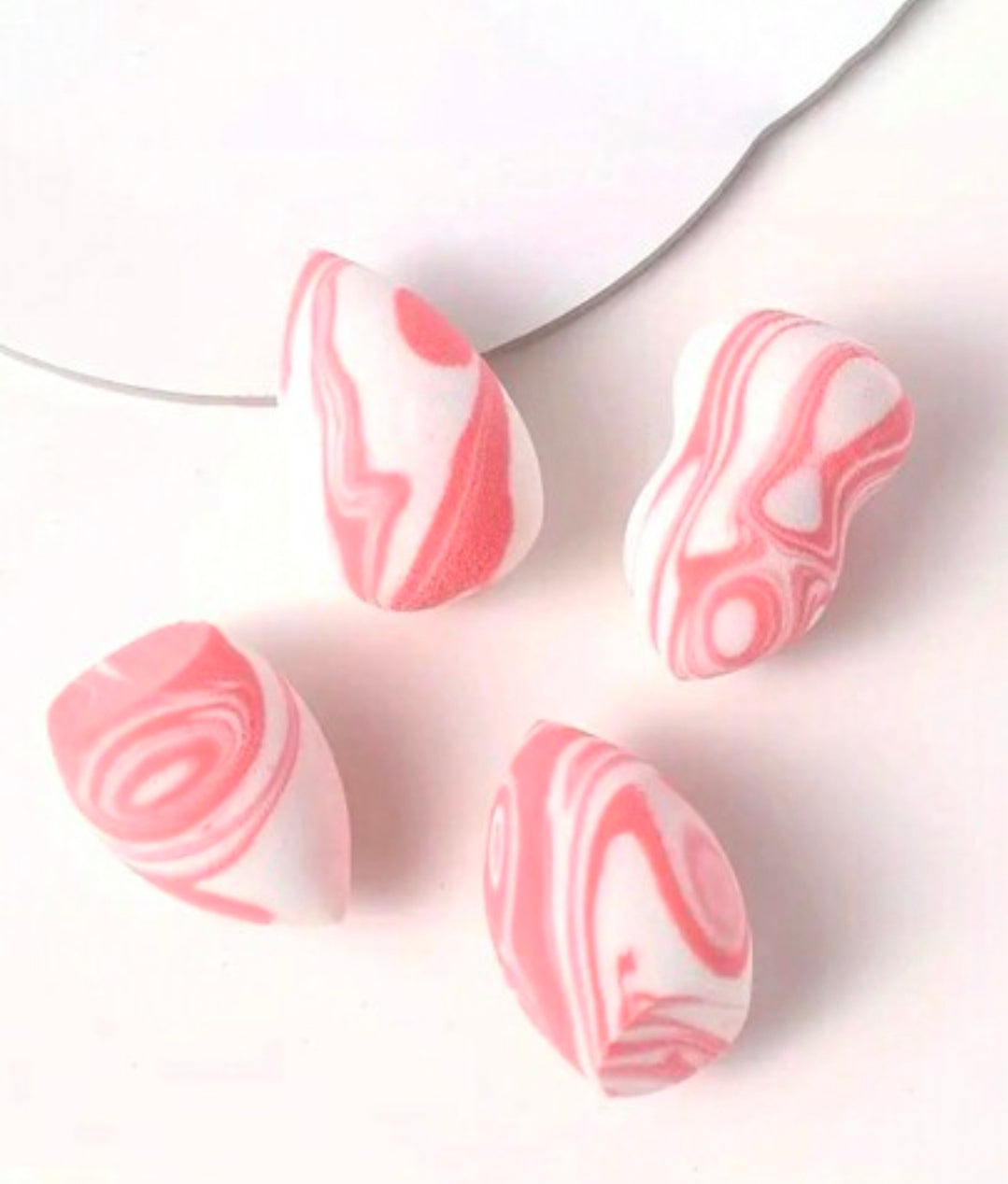 Mini Marbled Makeup Sponge - 4 piece