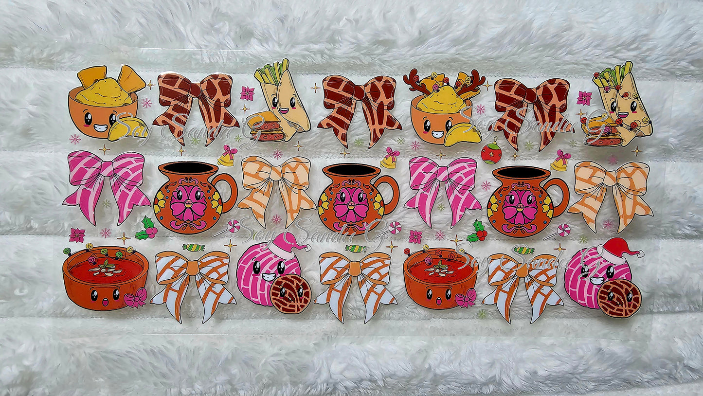 Talavera Jarras & Bows - UVDTF Wrap for cups/hard surfaces sticker