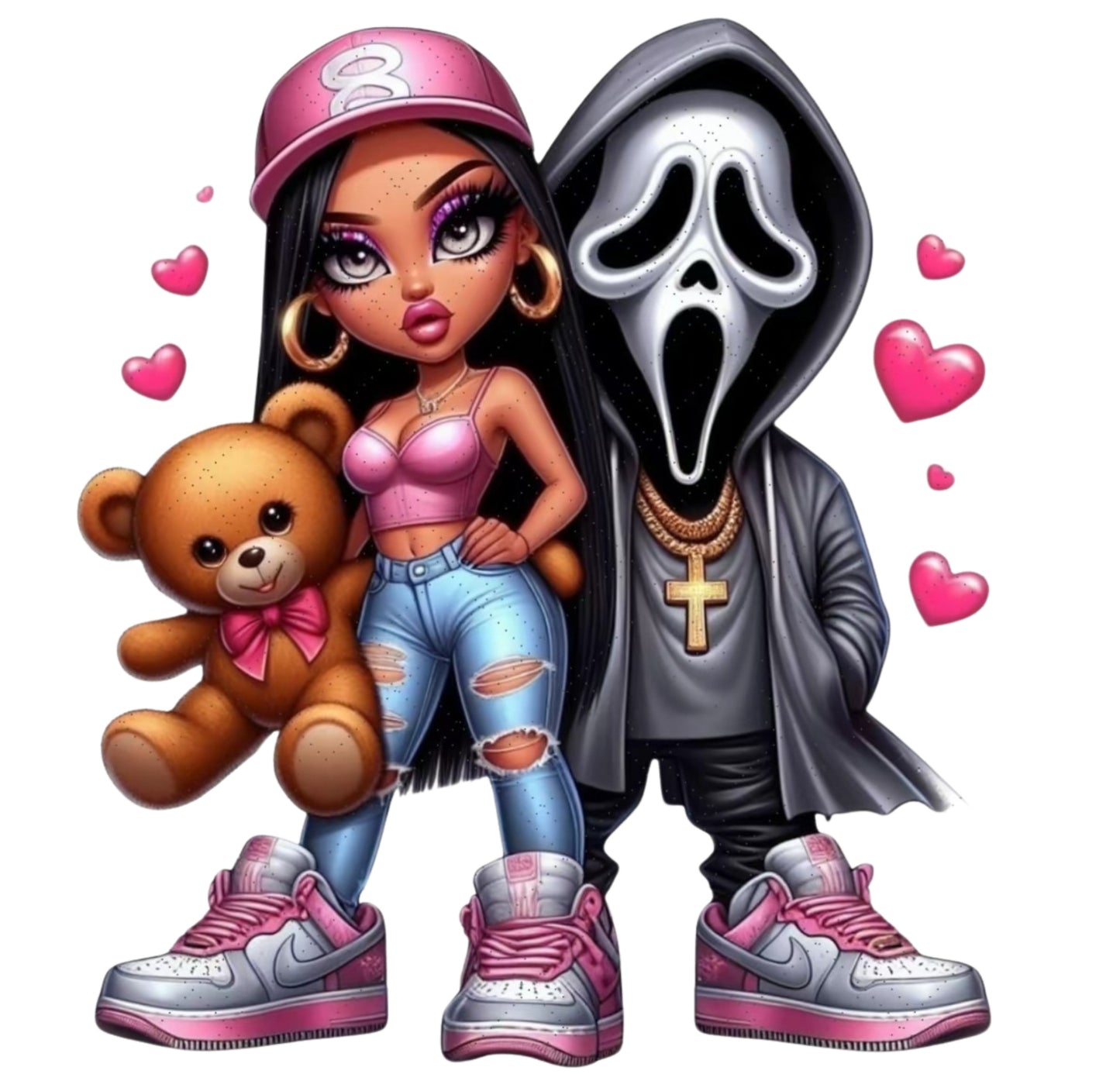 Calcomanía UVDTF de Scream & Babe