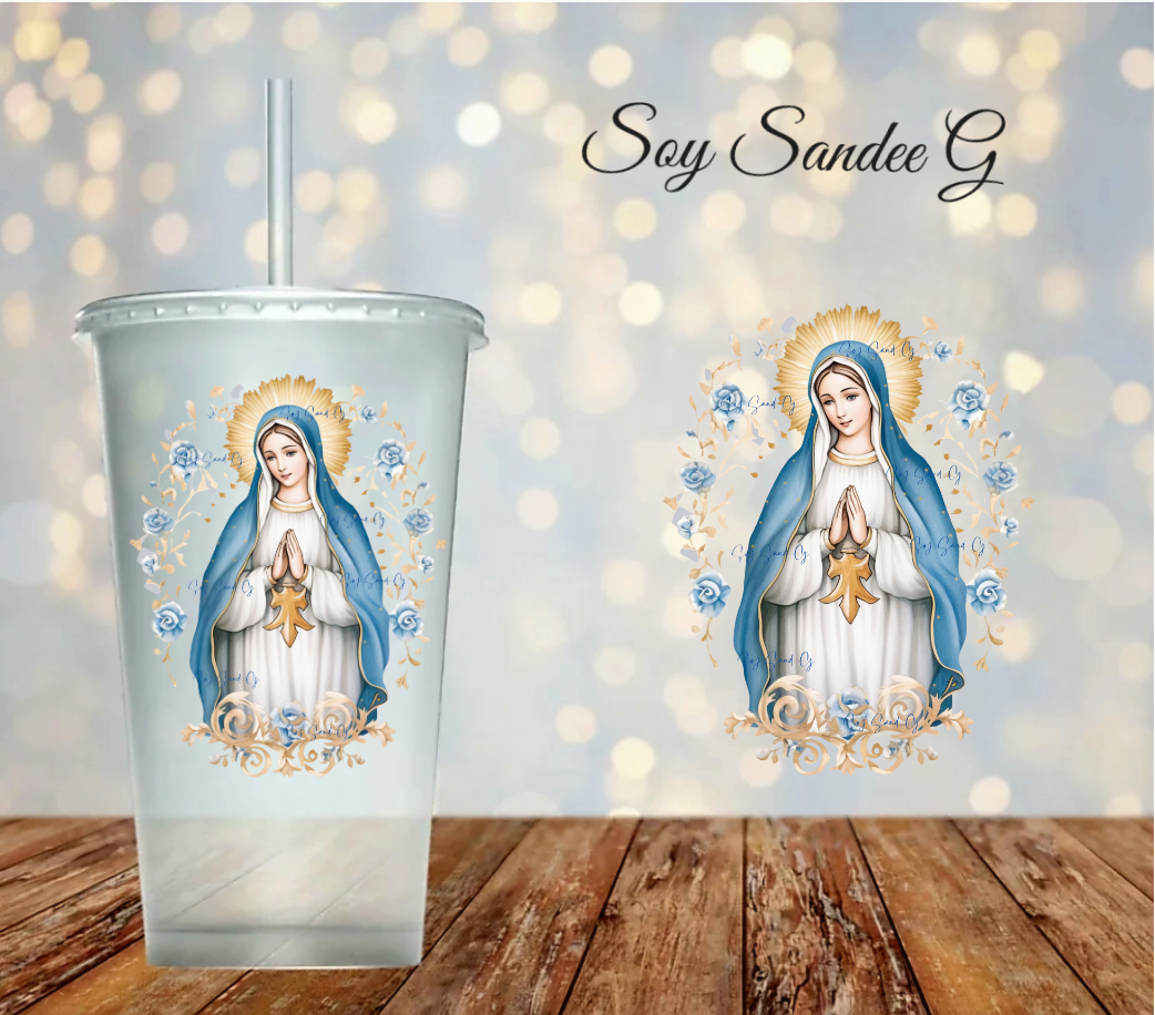 Calcomanía UVDTF de la Virgen María