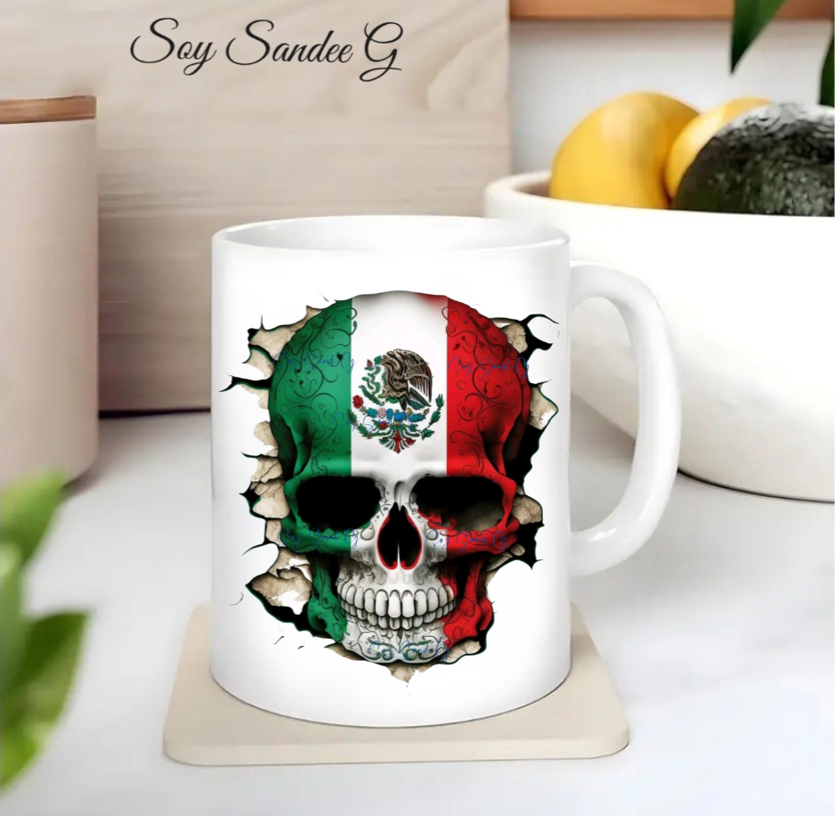 Mexican Skull - UVDTF Decal for cups/hard surfaces sticker