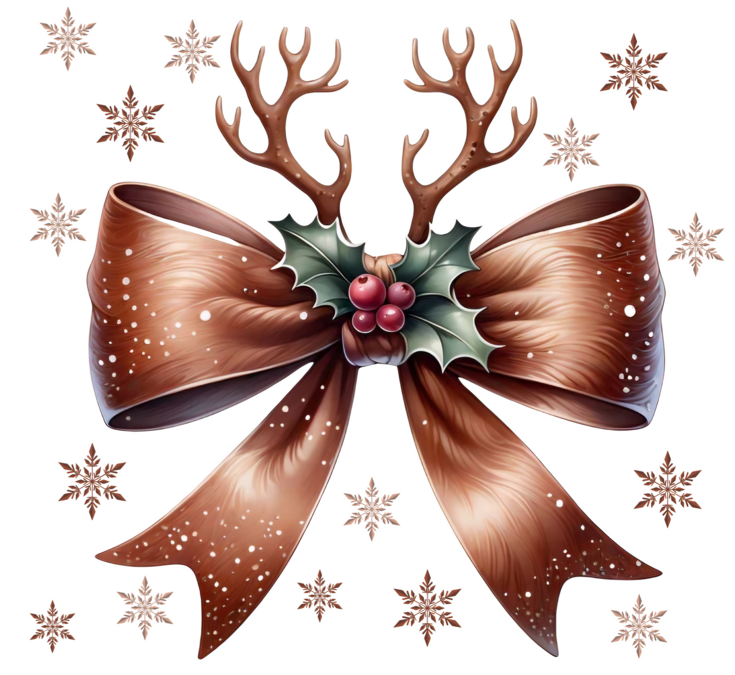 Reindeer Coquette Bow - UVDTF Decal for cups/hard surfaces sticker