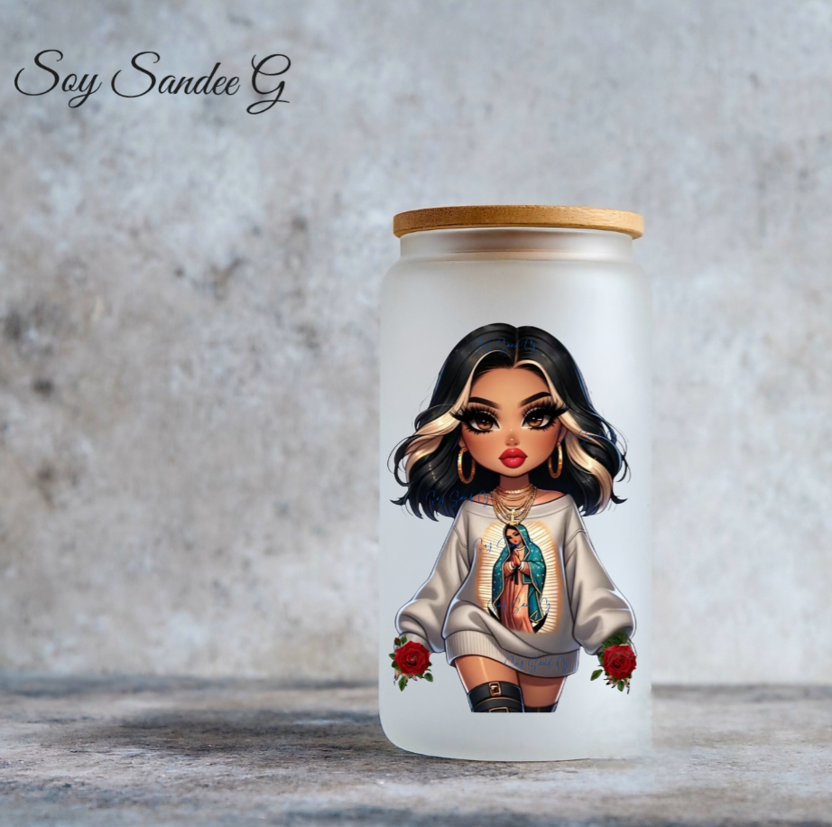 Sexy Religious Latina #1 - UVDTF Decal for cups/hard surfaces sticker