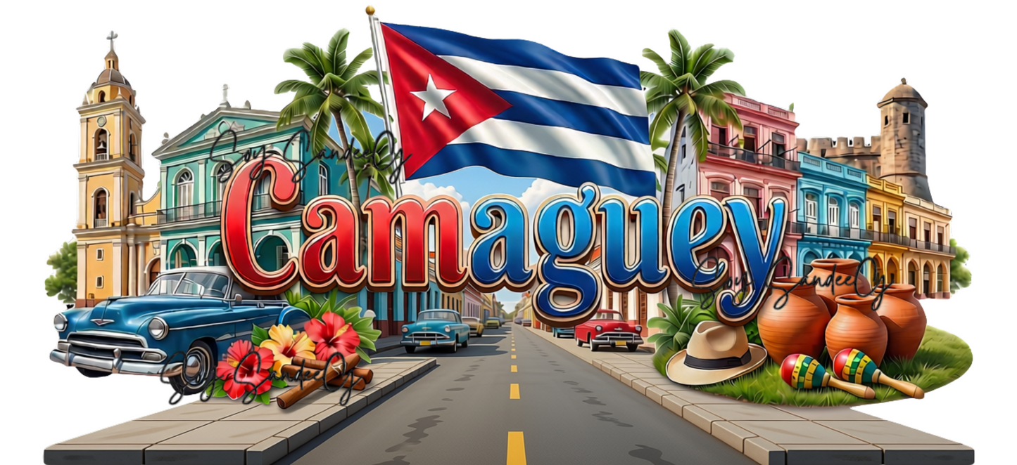 Cuba Camaguey - UVDTF Wrap for cups/hard surfaces sticker