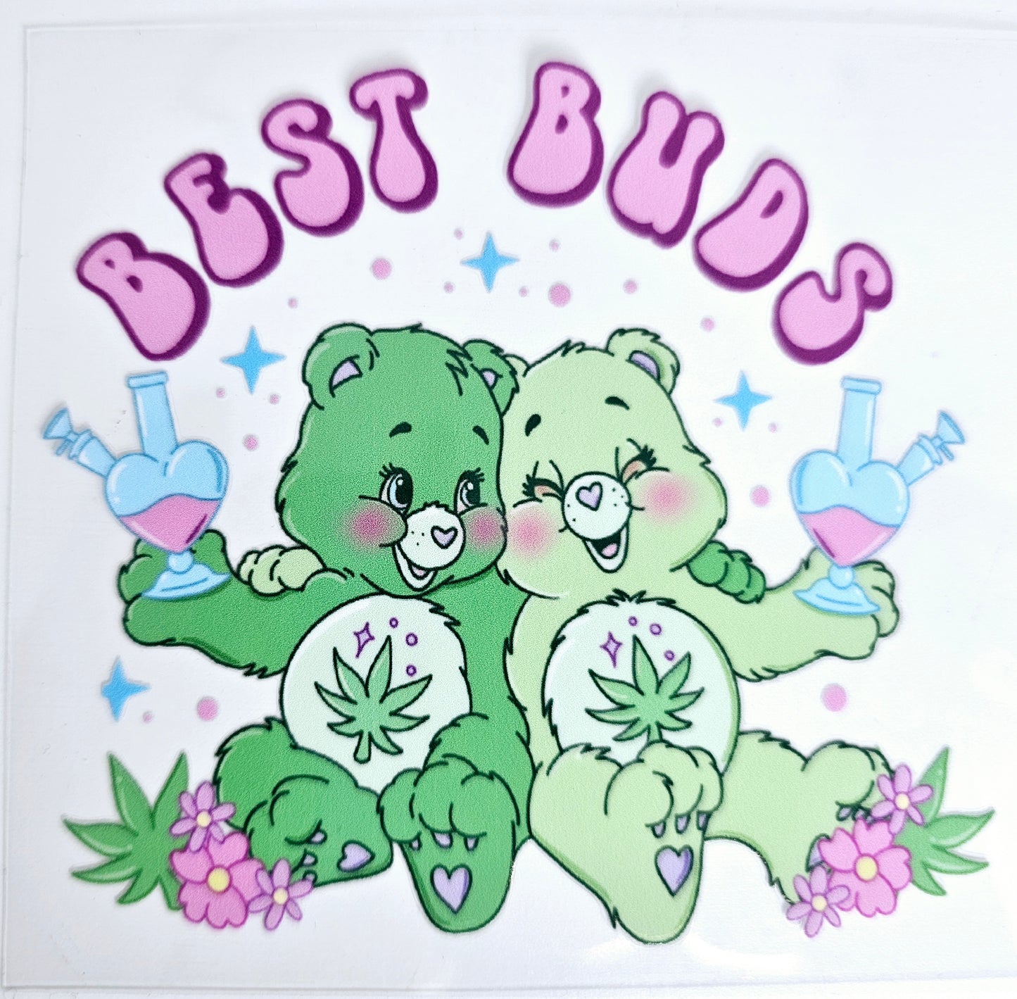 Care Bears Best Buds - UVDTF Decal for cups/hard surfaces sticker