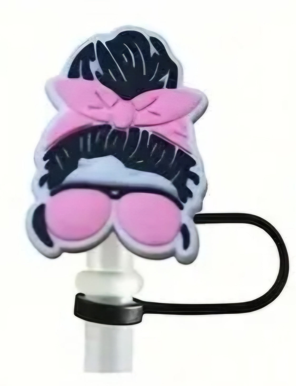 Messy Bun - Straw Topper