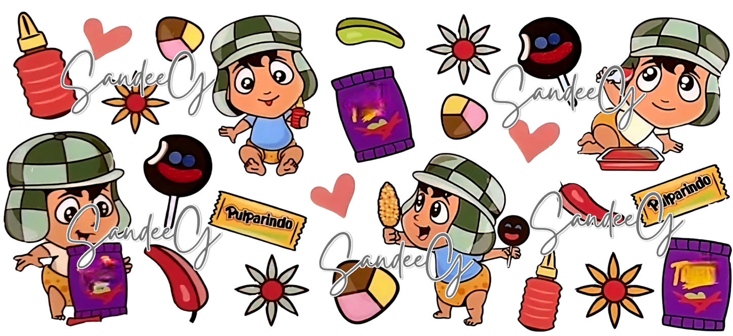 Chespirito Snacks - UVDTF Wrap for cups/hard surfaces sticker
