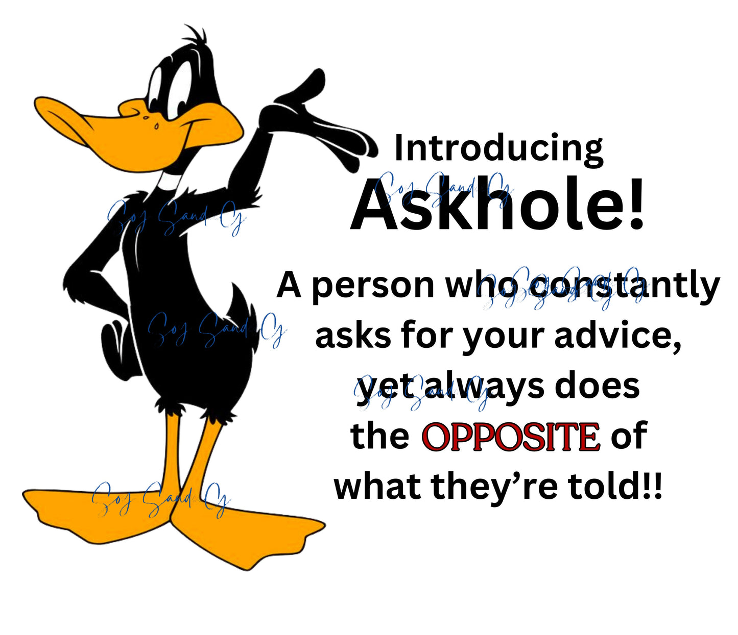 Askhole - UVDTF Decal for cups/hard surfaces sticker