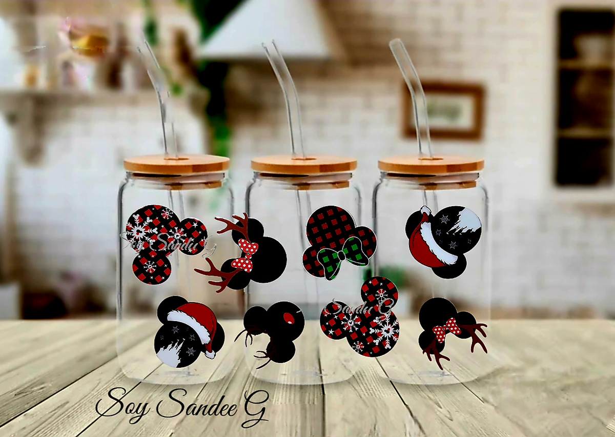 Xmas Mickey's - UVDTF Wrap for cups/hard surfaces sticker