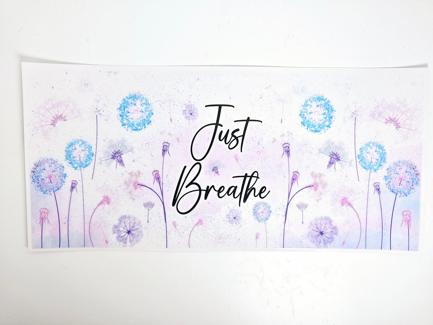 Just Breathe - UVDTF Wrap for cups/hard surfaces sticker