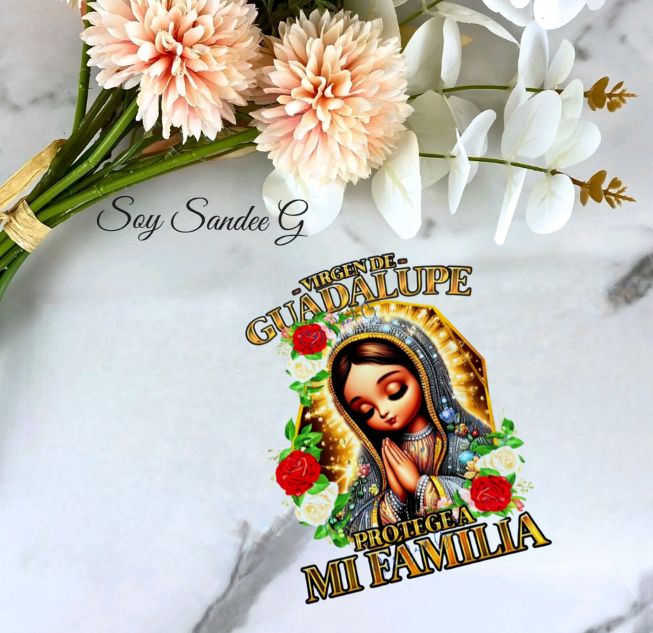 Calcomanía UVDTF de Guadalupe