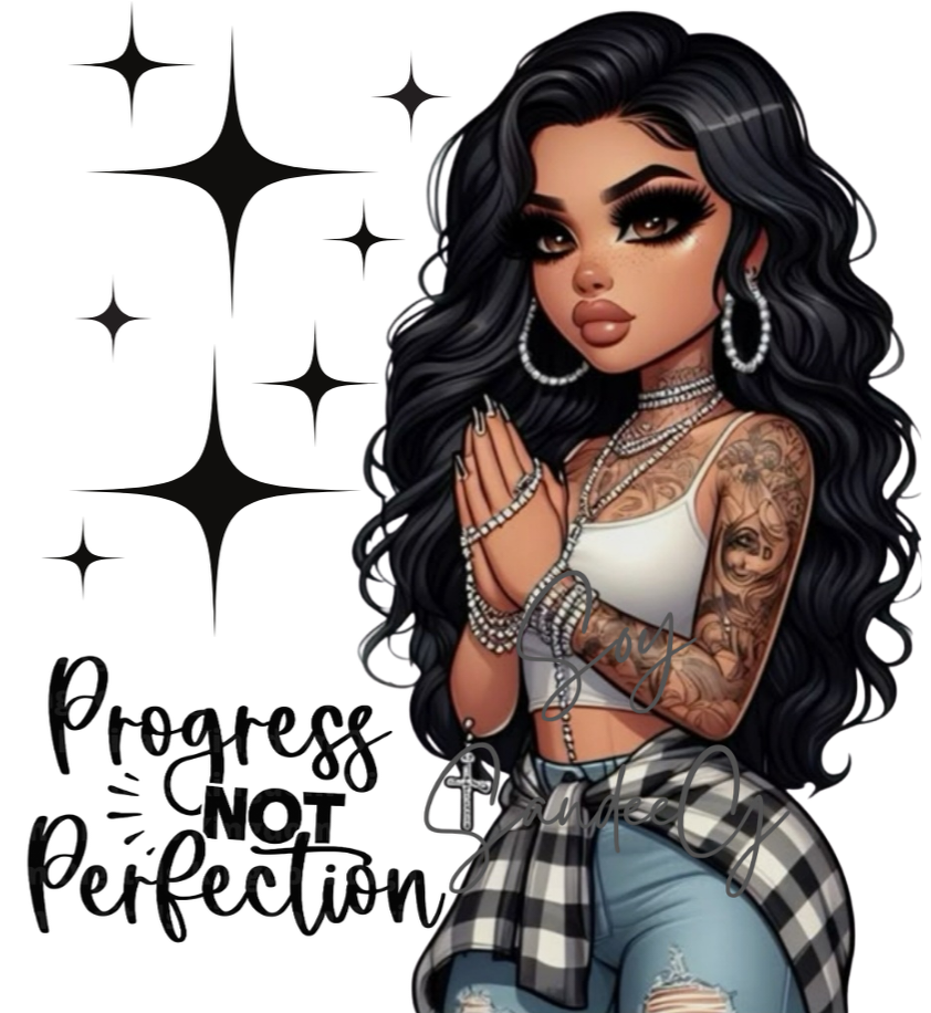 Progress NOT Perfection - UVDTF Decal for cups/hard surfaces sticker