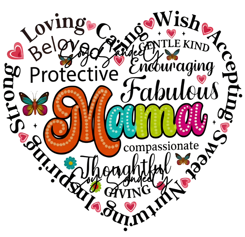 Mama Heart - UVDTF Decal for cups/hard surfaces sticker