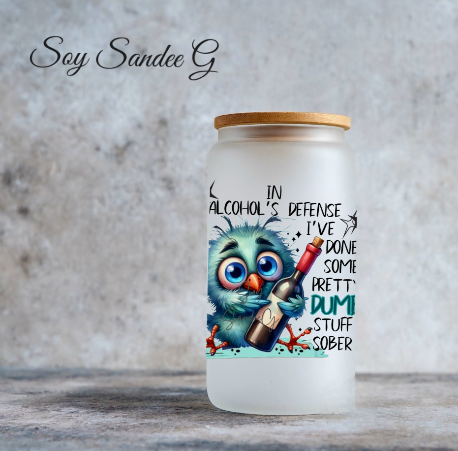 In Alcohols Defense - UVDTF Decal for cups/hard surfaces sticker