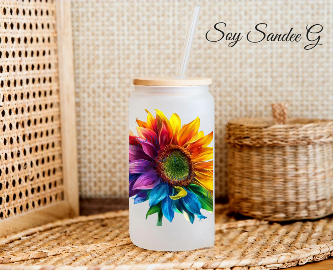 Colorful Sunflower - UVDTF Decal for cups/hard surfaces sticker