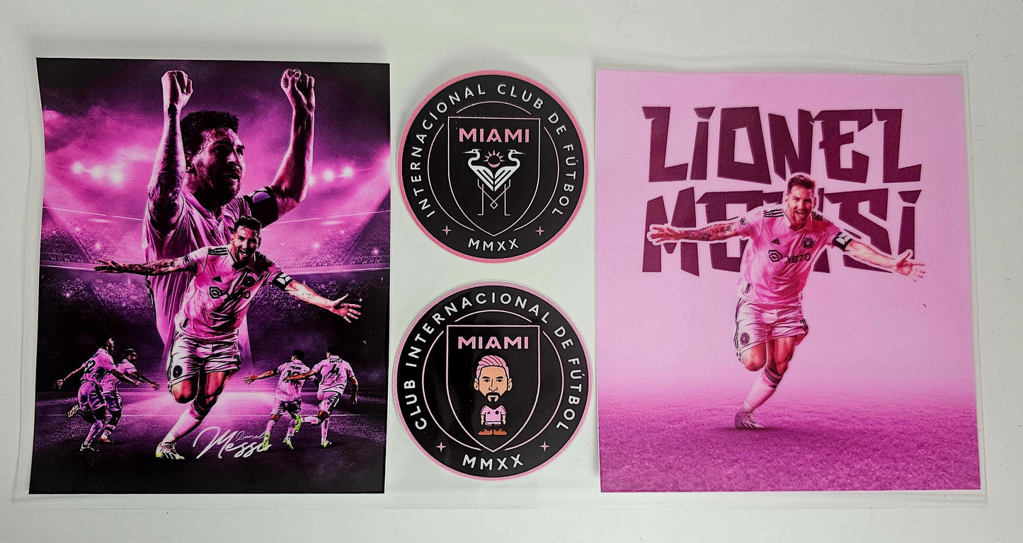 Messi Miami - UVDTF Wrap for cups/hard surfaces sticker