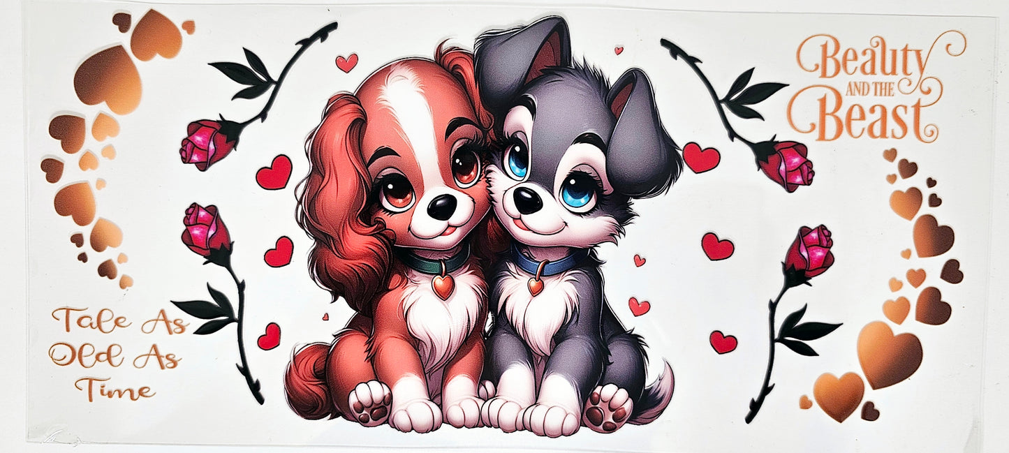 Doggie Love - UVDTF Wrap for cups/hard surfaces sticker