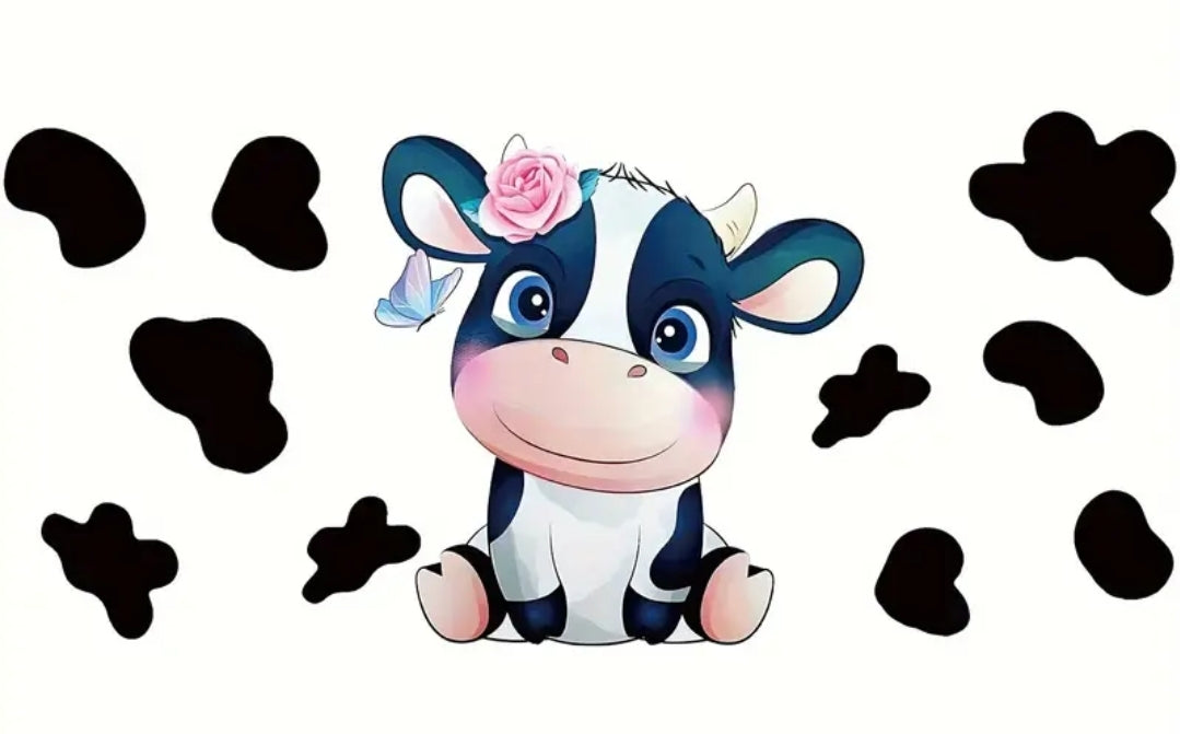 Cute Cartoon Cow - UVDTF Wrap for cups/hard surfaces sticker