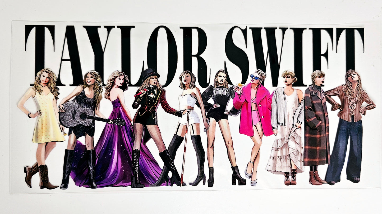 Taylor Swift - UVDTF Wrap for cups/hard surfaces sticker