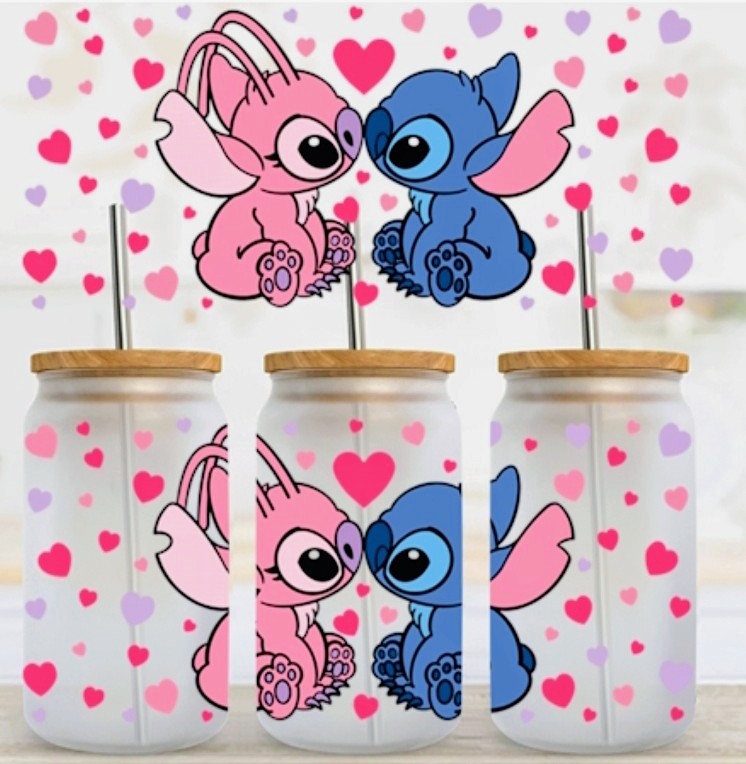 Envolturas UVDTF de Stitch Kisses