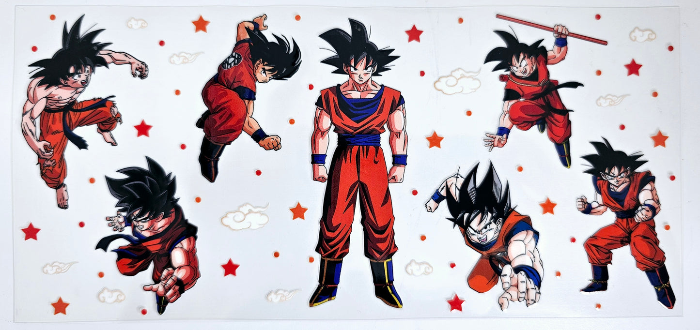 Dragonball Red Uniform - UVDTF wrap for cups/hard surfaces sticker