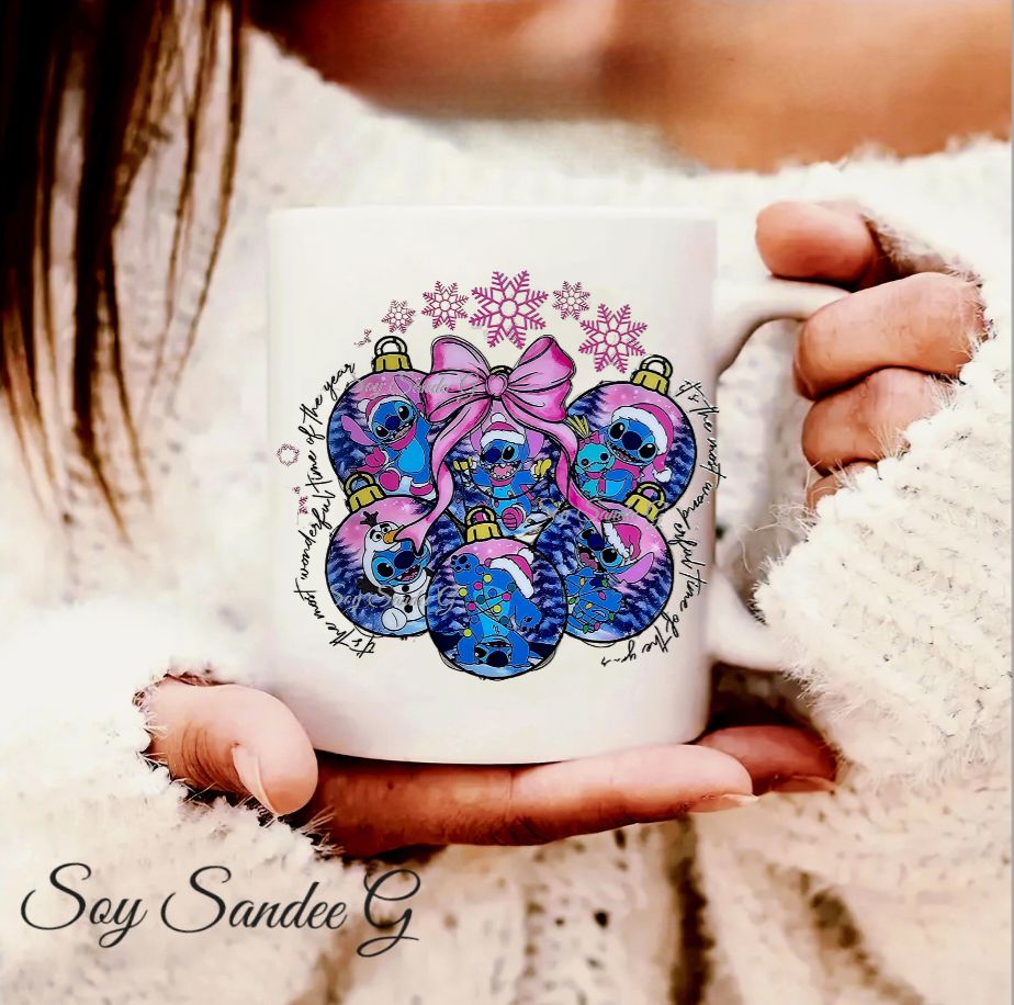 Stitch Ornaments - UVDTF Decal for cups/hard surfaces sticker