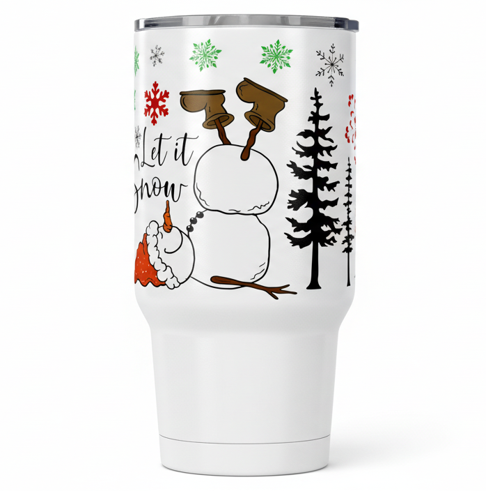 Let it Snow - UVDTF Wrap for cups/hard surfaces sticker